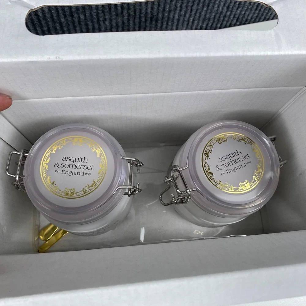 Asquith & Somerset Rosemary Mint Body‎ Care Duo Set Scrub & Butter with Spoons